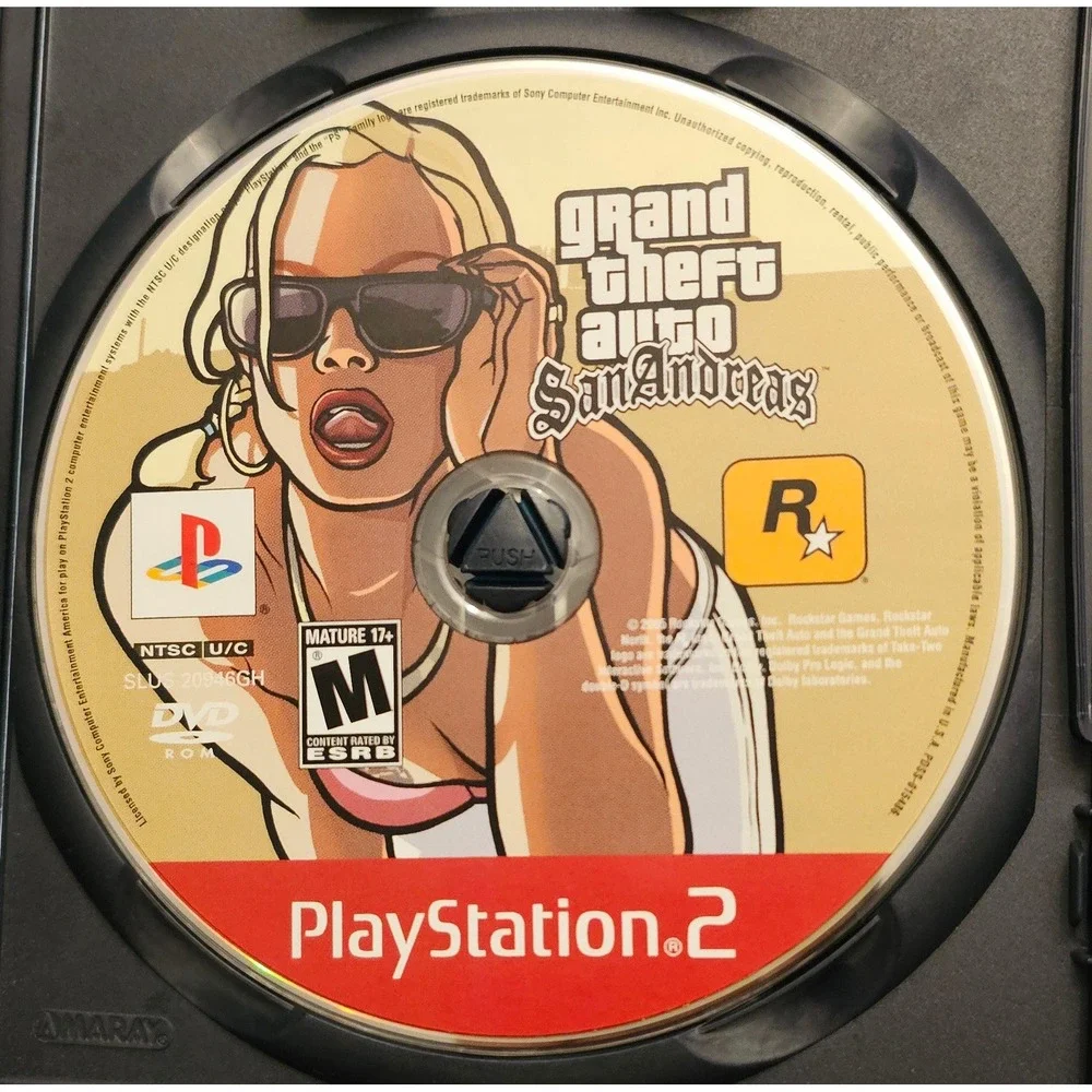Grand Theft Auto San Andreas PS2 PlayStation 2 Greatest Hits CIB Manual Map